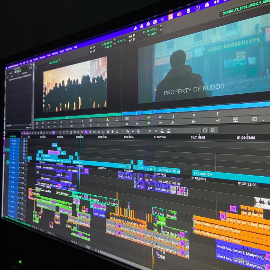 Complex Premiere Pro editing timeline